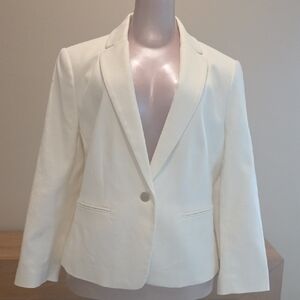 Ann Taylor Cream Blazer NWT  Women 8 Classic Neutral